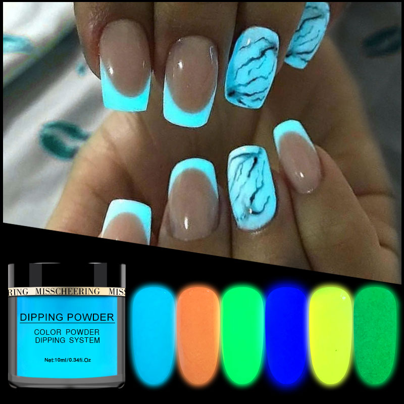 Dipping Powder Luminous Nail Art Decorations - Sabreeonline