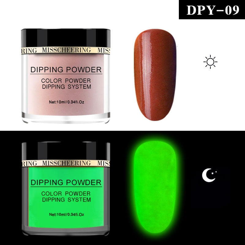 Dipping Powder Luminous Nail Art Decorations - Sabreeonline