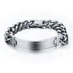 Gold-Color Bracelets Bangles Fashion Men Jewelry Jesus Cross - Sabreeonline