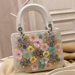 handbags spring flowers handmade bags new fashion style shoulder personalized beautiful bag - Sabreeonline