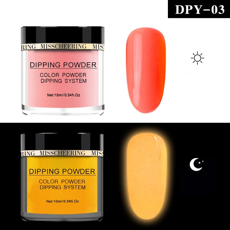 Dipping Powder Luminous Nail Art Decorations - Sabreeonline