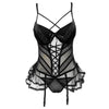 Embroidered Floral Corset[ Lingerie - Sabreeonline