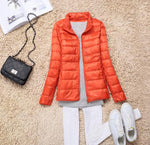 Winter Women Lightweight White Duck Down Jacket - Sabreeonline