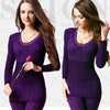 Thermal Elastic Pajama Set - Sabreeonline
