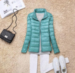 Winter Women Lightweight White Duck Down Jacket - Sabreeonline