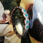 Flower Bracelet Antique Gold - Sabreeonline