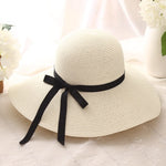 Women Big Wide Brim Beach Hat - Sabreeonline