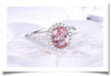 Set Pink and blue Sapphire Ring Pendant Necklaces Stud Earrings - Sabreeonline