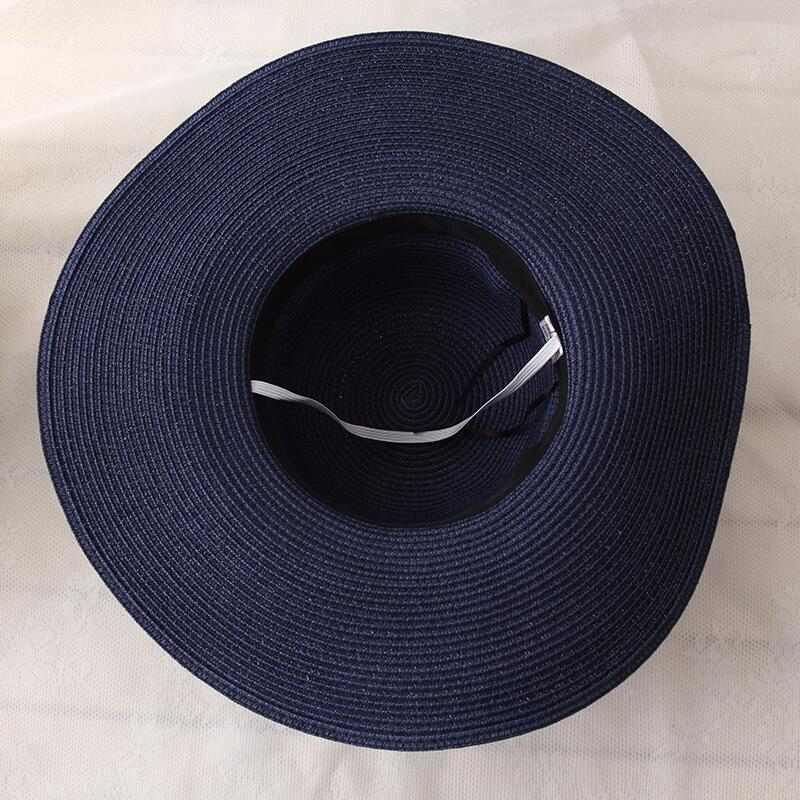 Round Top Raffia Wide Brim Straw Hats - Sabreeonline