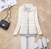 Winter Women Lightweight White Duck Down Jacket - Sabreeonline