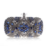 Women Clutch Party Luxury Blue Evening Bag Wedding Purse Crystal Chain Shoulder Bag High Quality Rhinestone Female Clutch - Sabreeonline