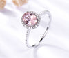 Set Pink and blue Sapphire Ring Pendant Necklaces Stud Earrings - Sabreeonline