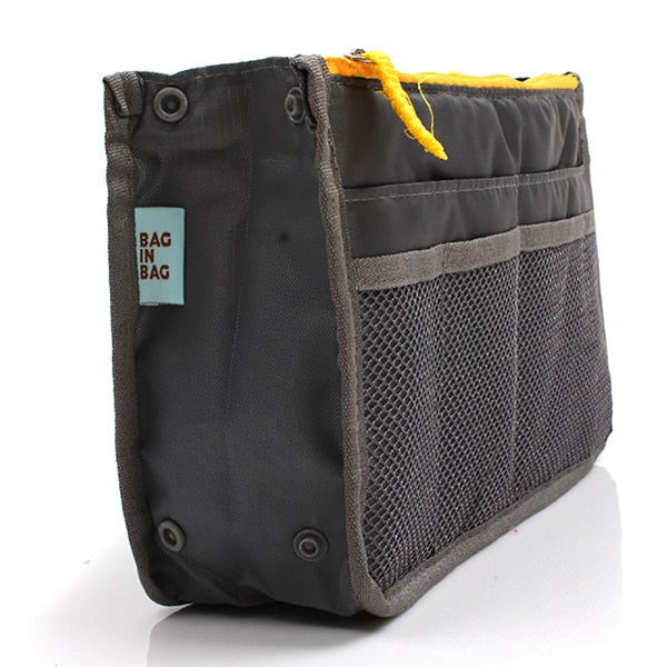 Organizer Insert Bag Women Nylon Travel Insert Organizer Handbag Purse Large liner Lady Makeup Cosmetic Bag Cheap Female Tote - Sabreeonline