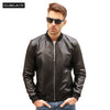 Large Size 5XL Sheepskin Slim Aviation Genuine Leather Bomber Jacket Men Real Leather Flights Jacket Black Aviator Pilot Coats - Sabreeonline