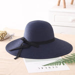 Women Big Wide Brim Beach Hat - Sabreeonline
