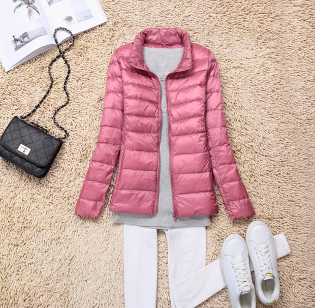 Winter Women Lightweight White Duck Down Jacket - Sabreeonline
