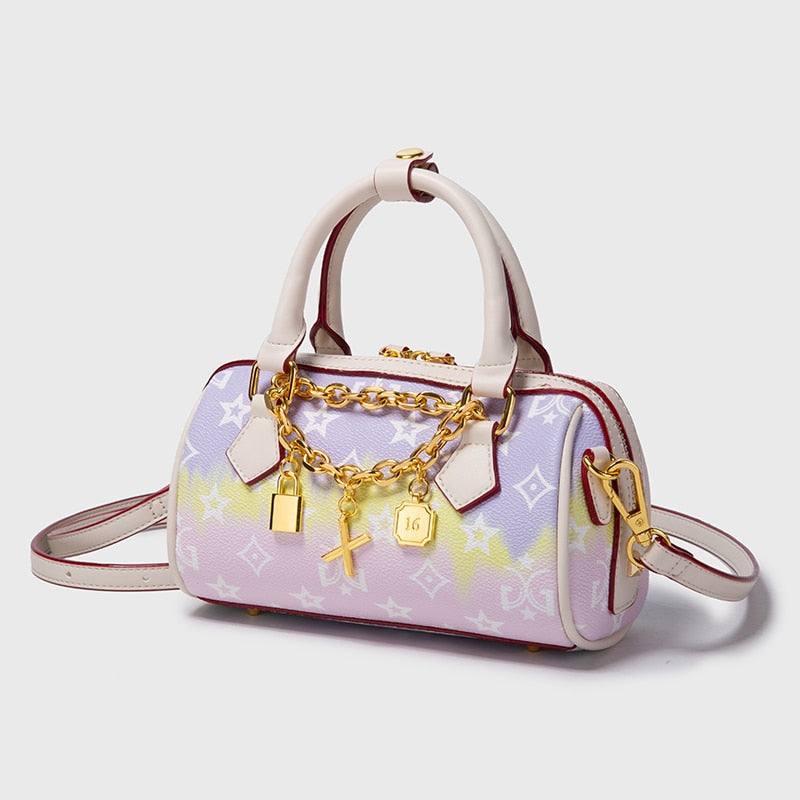 Small Portable Shoulder Handbag Printed - Sabreeonline