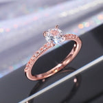 New Luxury Classic Sparkling Zircon Engagement Wedding Ring - Sabreeonline