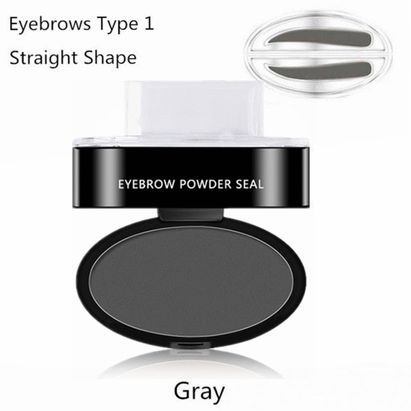 Natural Arched Eyebrow Stamp Quick Makeup Brow Stamps Powder Pallette 9 Options Eyebrow Powder Seal Best Selling Dropshipping - Sabreeonline
