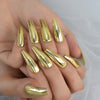 Gold Metallic Fake Nails Press on