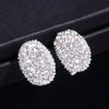 Classic Design Romantic AAA Cubic Zirconia Stone Stud Earrings - Sabreeonline