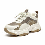 Lace-Up Thick Sole Ladies Breathable Shoe - Sabreeonline