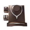 Bridal Necklace Earrings Ring and Bracelet Jewelry - Sabreeonline