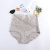 V-neck High Waist Underwear Women Cotton Lace Panties Hot Temptation Girls Belly Briefs - Sabreeonline