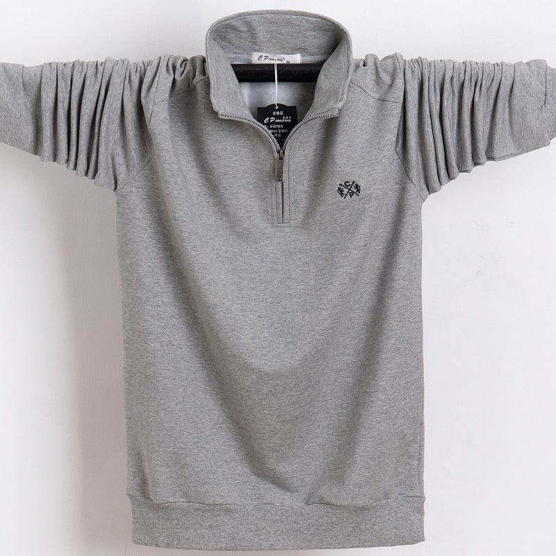 Cotton Long Sleeve Polo Shirt - Sabreeonline
