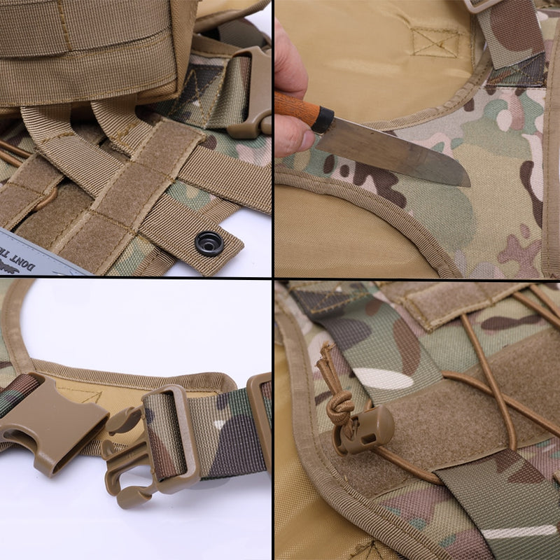 Tactical Dog Harnesses Pet Training Vest Dog Harness And Leash Set For Small Medium Big Dogs Walking Hunting Free Shipping Items - Sabreeonline