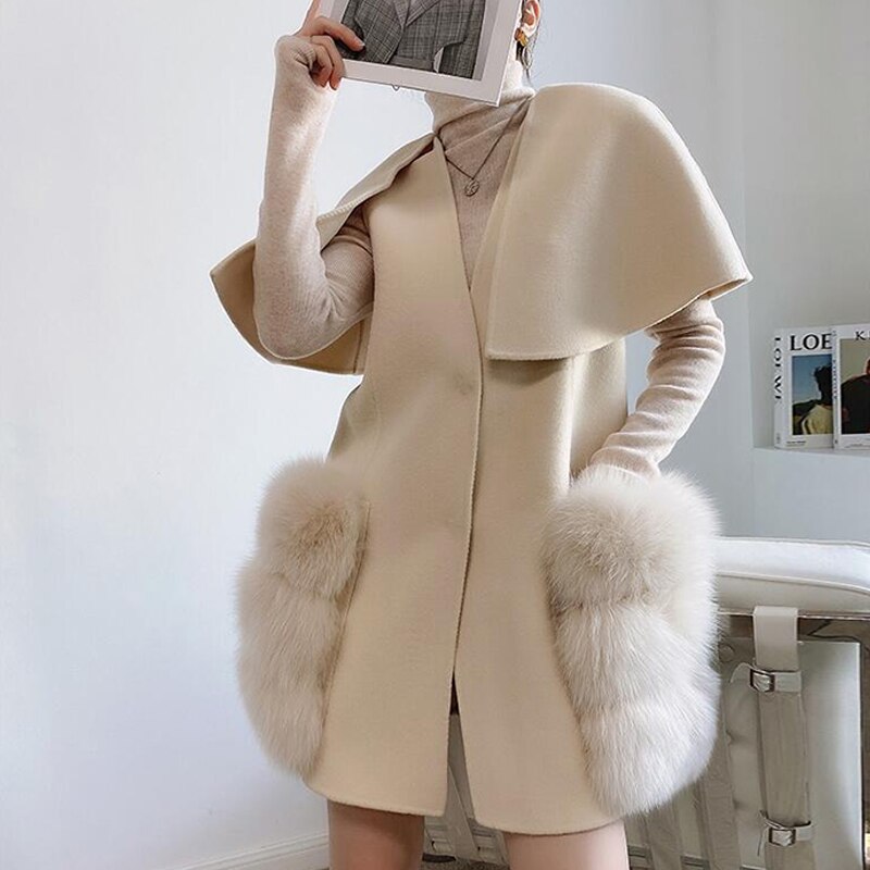 Winter Luxury Real Lamb Wool Cashmere Fur - Sabreeonline