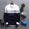 Slim Fit Striped Knitted Sweaters - Sabreeonline