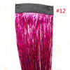 Rainbow Shiny Sparkle Hair Tinsel Kit Women Glitter Hair Extension Hair Bling Dazzles Girls Hippie Braiding Accessories - Sabreeonline