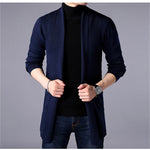 Casual Cardigan Long Solid Style - Sabreeonline
