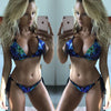 Sequin Swimwear Women Push Up Beach Swimsuit e Bra Bikini Set Bathing Suit Brazilian Two Piece