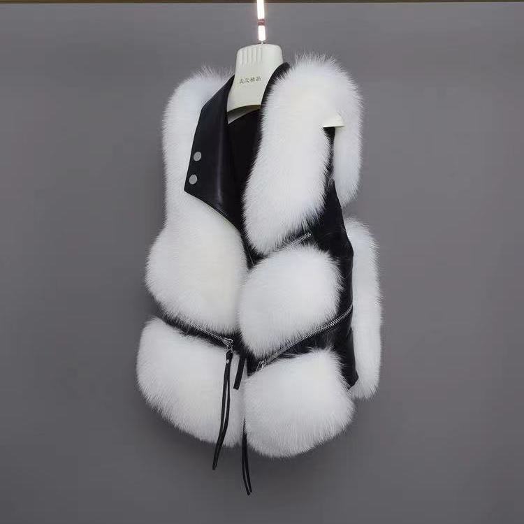 Faux Fur Vest Sleeveless Coat - Sabreeonline