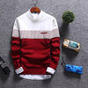 Slim Fit Striped Knitted Sweaters - Sabreeonline