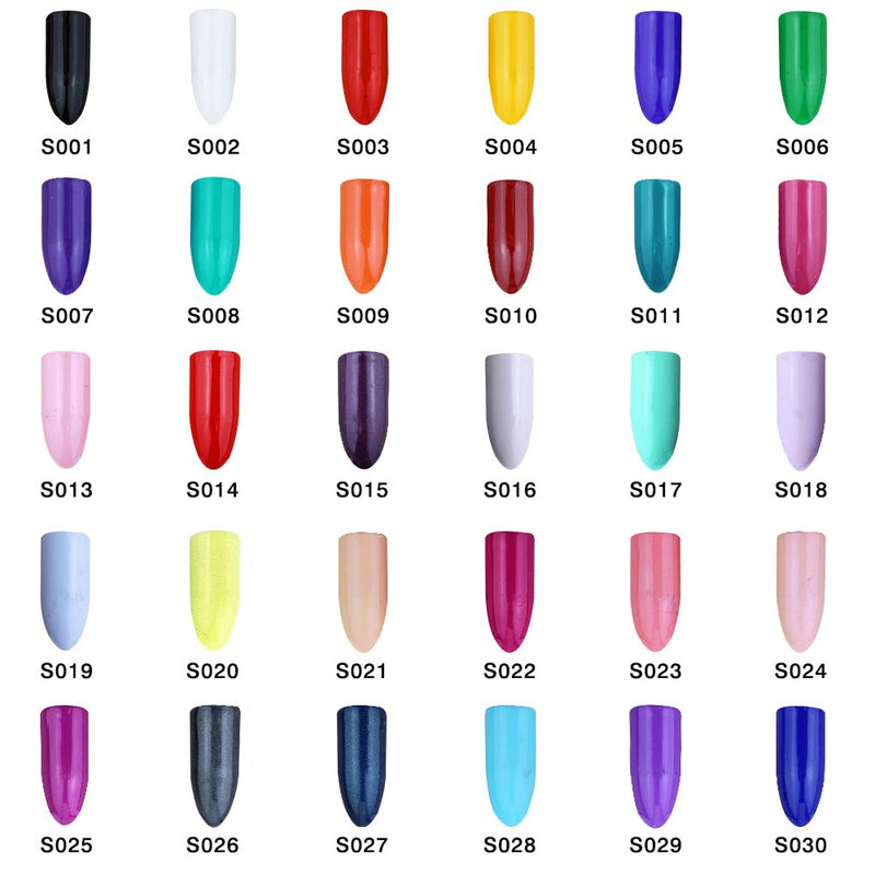 OPHIR 30 Colors Airbrush Nail Polish Gel for Airbrush Manicure UV LED Gel Alcohol Base 3 Step Nail Art Polish Gel S001-S030 - Sabreeonline