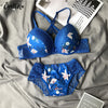 Large Size Underwear Women Set Sexy Big Chest Bras Lace Beautiful Back Soft Push Up Bra and Panty Femme Plus Size Lingerie Set - Sabreeonline