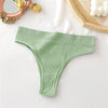 S-XL Seamless Women&#39;s Panties 9 Solid Color High Waisted Thongs Women Comfortable Women&#39;s Cotton Briefs Sexy Female Underpants - Sabreeonline