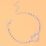 Fashion Heart Rhinestone Anklets - Sabreeonline