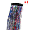 Rainbow Shiny Sparkle Hair Tinsel Kit Women Glitter Hair Extension Hair Bling Dazzles Girls Hippie Braiding Accessories - Sabreeonline