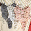 Women Teddy lingerie Sexy Underwear Erotic Corset Lace Mesh Sleepwear Nightwear  Embroidered strap one-piece sexy pajamas - Sabreeonline