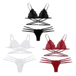 Women Bikini Set Solid Swimming Lace Bikini Swimsuit Bathing Suit Bathing Swimwear Summer Beach Wear Female Low Waist Biquini