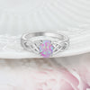 Pink Opal Rings Pendant Necklaces Stud Earrings - Sabreeonline