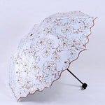 Princess Girl Fashion Wave Edge Sunshade Umbrella - Sabreeonline