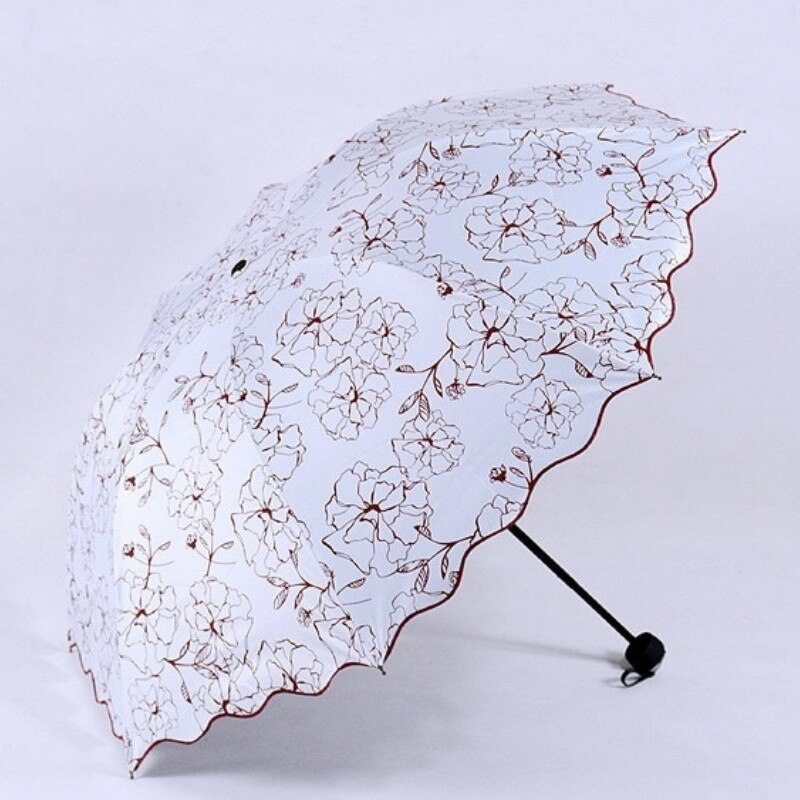 Princess Girl Fashion Wave Edge Sunshade Umbrella - Sabreeonline