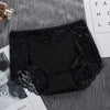 Women's Cotton Underwear Panties Sexy Lace Mid-Waist Hollow Female Briefs Hip Lift Underpants For Lady Plus Size Lingerie ssy58 - Sabreeonline
