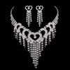 Crystal Choker Necklace Earrings Set - Sabreeonline