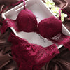 European Style Sexy Bra Set Women Cotton Underwear Sexy Lace Panties Female Push Up Brassiere Fashion Solid Color Lingerie Set - Sabreeonline